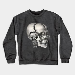 Vintage Science, Antique Human Anatomy Skull Crewneck Sweatshirt